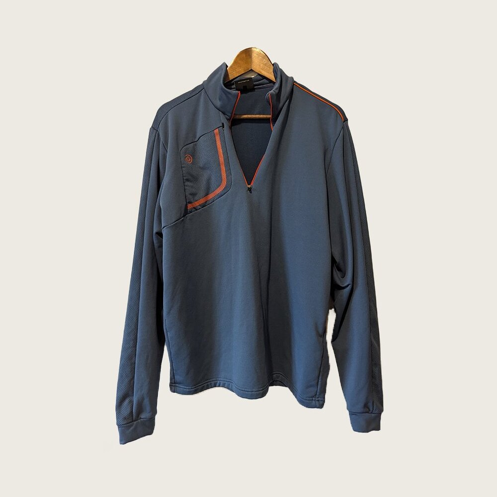 GALVIN GREEN - Blue windbreaker zip up sweater - Sz XL